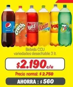 Mayorista 10 Bebida CCU variedades desechable 3It oferta