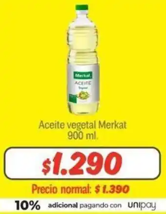 Mayorista 10 Aceite vegetal Merkat 900ml oferta