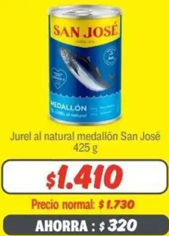 Mayorista 10 Jurel al natural medallón San José 425g oferta