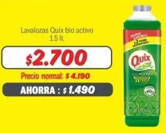 Mayorista 10 Lavalozas Quix bio activo 1.5It oferta