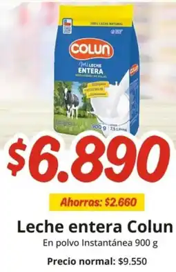 Unimarc Leche entera Colun En polvo Instantánea 900g oferta