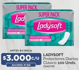 Preunic LADYSOFT Protectores Diarios Clásico 100 Unds. oferta