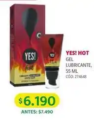 Cruz Verde Yes! hot - gel lubricante oferta