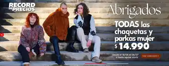 Tricot Todas las chaquetas y parkas mujer oferta
