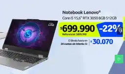 PC Factory Lenovo - notebook oferta