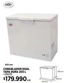 Construmart Congelador dual tapa dura oferta