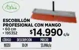 Construmart Escobillon profesional con mango oferta