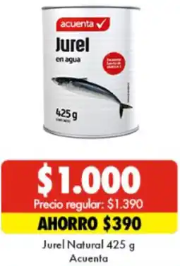 Super Bodega a Cuenta Jurel Natural 425g Acuenta oferta