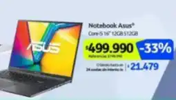PC Factory Asus - notebook oferta