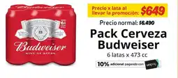 Unimarc Budweiser - pack cerveza oferta