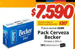 Unimarc Becker - pack cerveza oferta