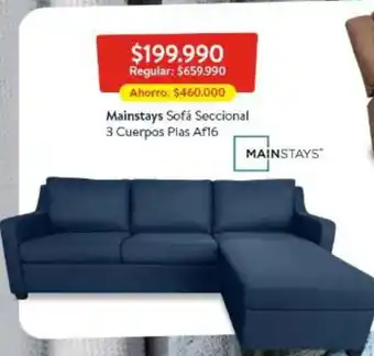 Lider Mainstays - sofa 3 cuerpos plas af16 oferta