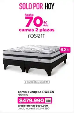 Ripley Rosen - cama europea driven oferta