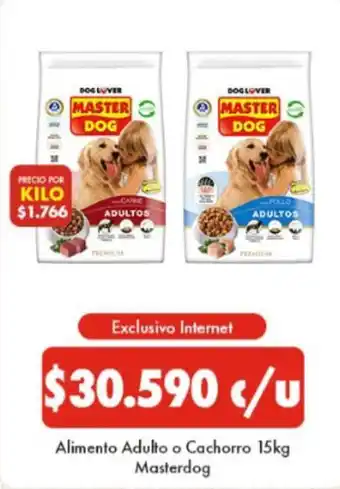 Super Bodega a Cuenta Master dog - masterdog - alimento adulto o cachorro oferta