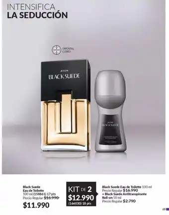 Avon Black suede oferta