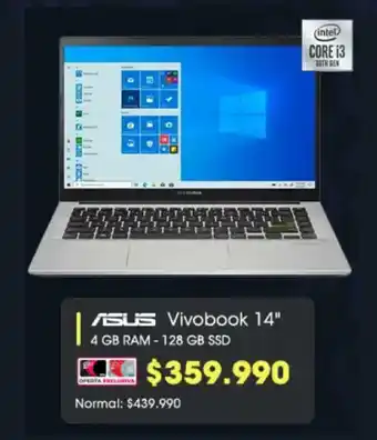 Abcdin Asus Vivobook 14" 4GB RAM-128GB SSD oferta