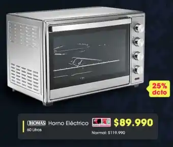 Abcdin Thomas Horno Eléctrico 60L oferta