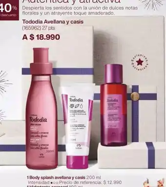 Natura 120 - 1 body splash aveliana y casels oferta