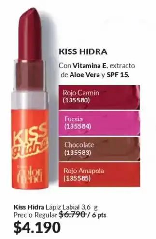 Avon Kiss hidra lápiz oferta