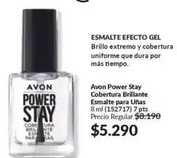 Avon Power - avon - esmalte efecto gel oferta