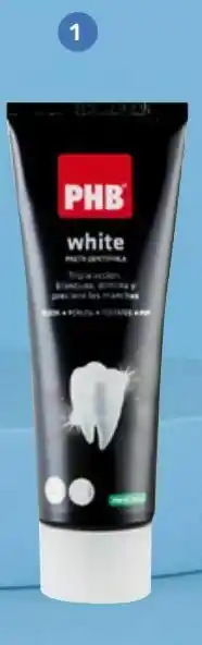 Salcobrand Pasta dentífrica phb® white 75ml oferta