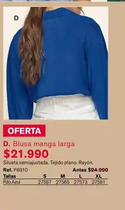 Microplay Blusa manga larga oferta