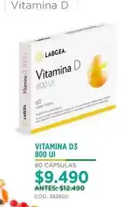 Cruz Verde Labgea - vitamina d3 800ui oferta