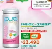 Cruz Verde Club - pure - probiotic + cranberry oferta
