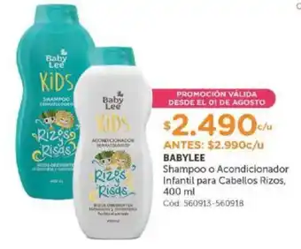 Cruz Verde Baby Lee Shampoo o Acondicionador Infantil para Cabellos Rizos 400 ml oferta