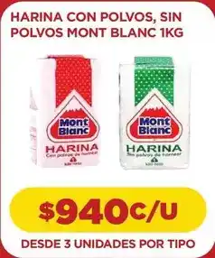 Comercial Castro Mont blanc - harina con polvos, sin polvos oferta