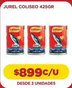 Comercial Castro Coliseo - jurel 425gr oferta
