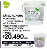 Passol - latex al agua