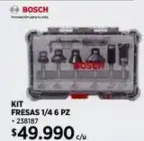 Construmart Bosch - kit fresas 1/4 6 pz oferta