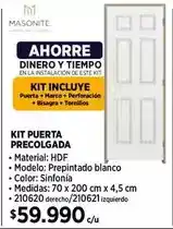 Construmart Kit puerta precolgada oferta