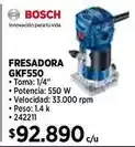 Construmart Bosch - fresadora gkf550 oferta