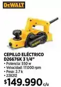 Construmart Dewalt - cepillo eléctrico d26676k 3 1/4 oferta