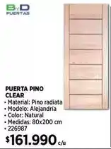 Construmart Clear - bvd puertas - puerta pino oferta