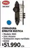Construmart Poli - cerradura embutir rustica oferta