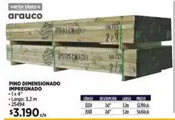Construmart Arauco - impregnado - pino dimensionado oferta