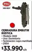 Construmart Poli - cerradura embutir rustica oferta