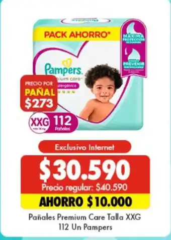 Super Bodega a Cuenta Pampers - pañales premium care talla xxg 112 un oferta