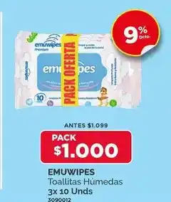 Preunic Emuwipes - emuwipes - toallitas humedas oferta