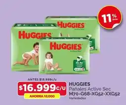Preunic Huggies - pañales active sec oferta