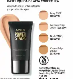 Avon Power - stay base de maquillaje liquida oferta