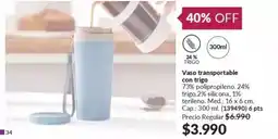 Avon Vaso transportable con trigo oferta