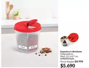 Avon Especiero 6 divisiones oferta