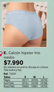 Leonisa Suave - calzon hipster tiro medio oferta