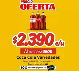 Unimarc Coca cola - variedades oferta