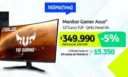PC Factory Asus - monitor gamer oferta