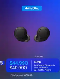 Sony - sony - audifonos bluetooth true wireless wf-c500 negro